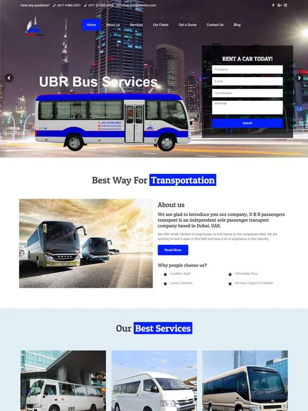 UBR Bus Service